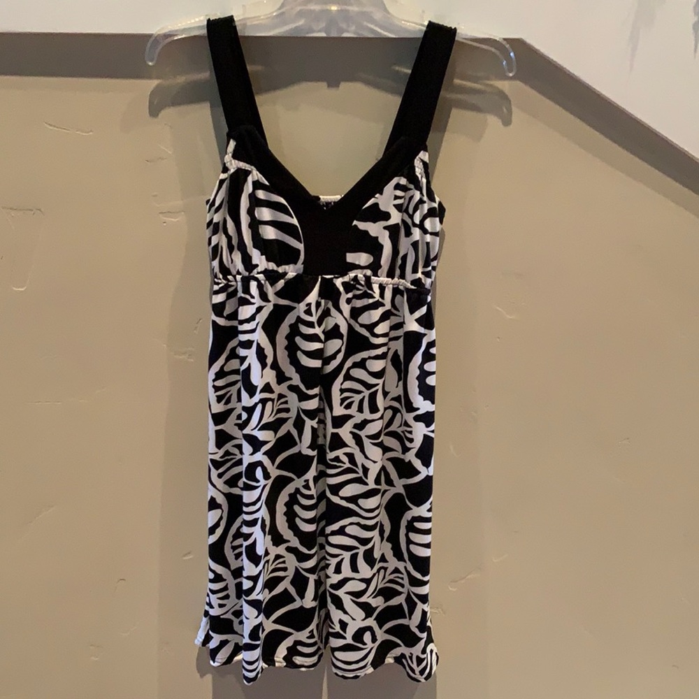 Printed Black and White dress